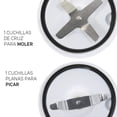 thumbnail image 4 of Procesador de Alimentos Taurus Verde Natural con 2 Vasos y 2 Cuchillas para Pulverizar, 4 of 7