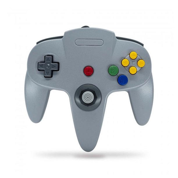 Control TeknoGame alambrico para Nintendo 64 Gris