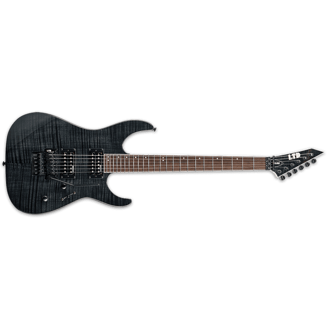 GUITARRA M-200 FM SEE TRHU BLACK ESP LTD M