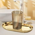 thumbnail image 4 of Vaso para enjuague bucal, vaso para cepillo de dientes, juego de vasos para pareja, vaso para pasta de dientes de viaje, de vidrio, diseño plegable y portátil, ideal para baño, oficina,, 4 of 9