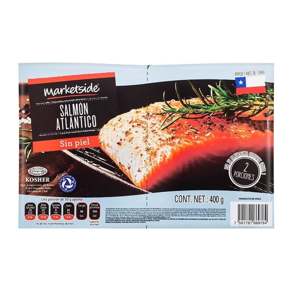 Filete de Salmón Marketside Sin Piel 400 g