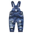 thumbnail image 1 of Overoles Vaquero con Bolsillo y Pechera Para Bebé Niña y Niño, Ropa de Trabajo Unisex, KIDSCOOL SPACE, 18-24 Meses, 1 of 7