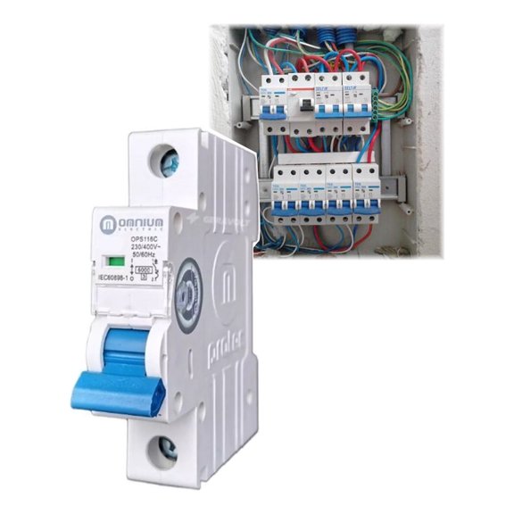 Pastilla Interruptor Termomagnético Riel-din 110v Omnium