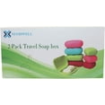 thumbnail image 5 of Travel Soap Box Handmade Waterproof Leakproof Square Small Soap Dish Sealed Box Portable Outdoor Accessories 2 Pcs Blue, 5 of 5