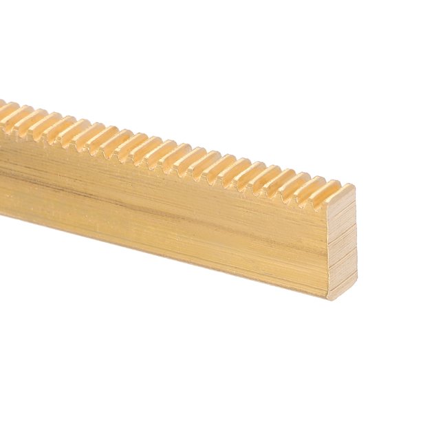 Tren de engranaje de latón, módulo 0.5 100mm x 10mm x 5mm, riel recto de alta resistencia para máquinas automotrices
