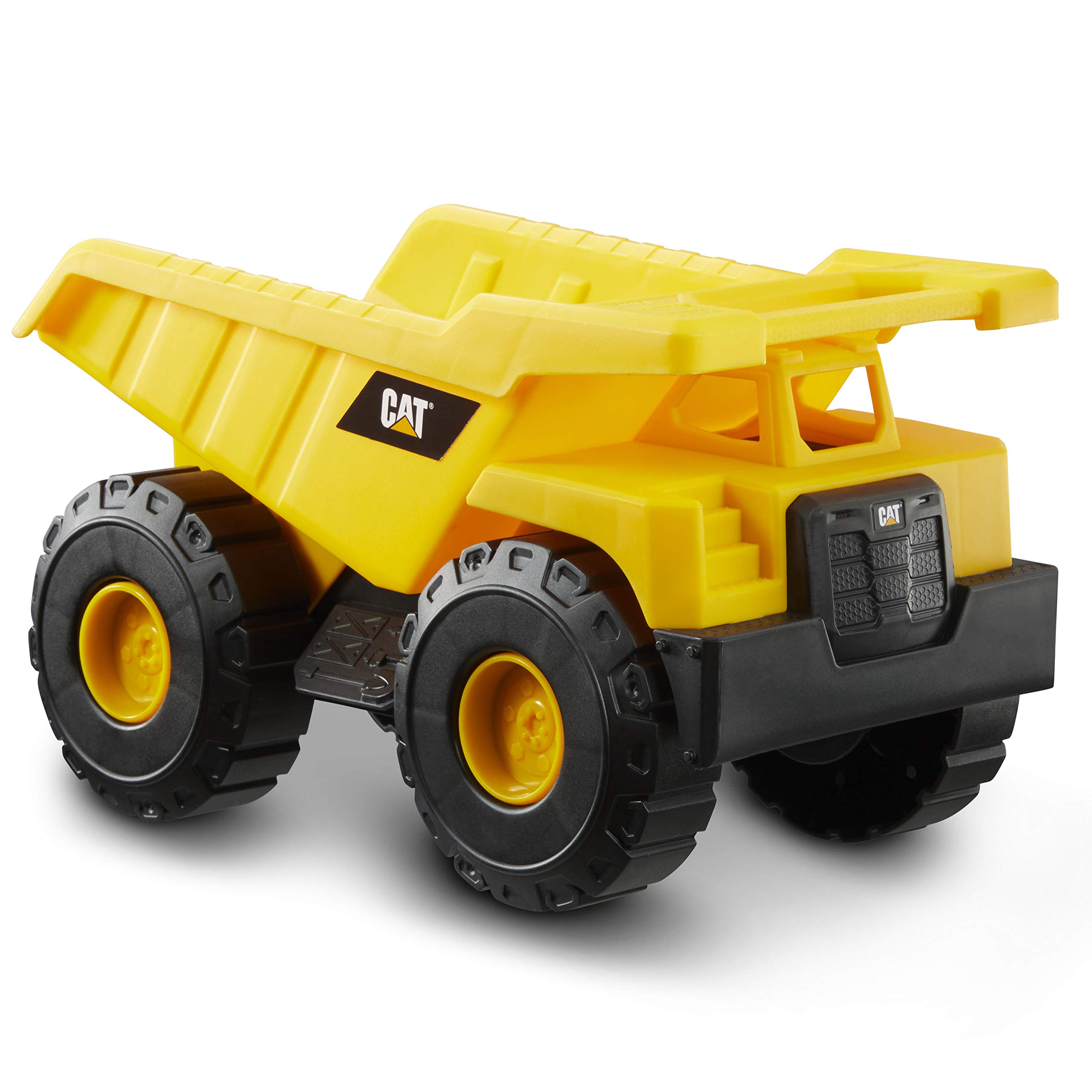 Camión volquete CAT de juguete de construcción de 15 cm con piezas articuladas 2+
