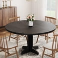 thumbnail image 4 of Yeshouse Mesa de comedor redonda de 47inch para 4 personas, estilo rústico, tapa de madera y base estable, gris, 4 of 7