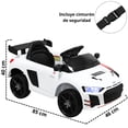 thumbnail image 4 of Montable Eléctrico Para Niños Auto Deportivo Con Control Remoto Luces Sonido Y Cinturón De Seguridad 6v, 4 of 7