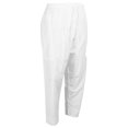 thumbnail image 3 of Pantalones musulmanes para hombre, de poliéster y algodón, holgados, con banda elástica en la cintura, pantalones afganos (blanco, XL), 3 of 15