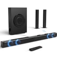thumbnail image 1 of Barra de Sonido con Subwoofer, 2.1 Canales Separables, 200 W, para TV, Cine en Casa, Bluetooth/HDMI-ARC/Auxiliar/Opt, Sonido Envolvente 3D, 1 of 9
