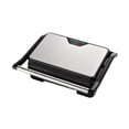 thumbnail image 4 of Panini Press Grill Parrilla eléctrica interior Desayuno Sandwich Maker Máquina para hornear pan, 4 of 9