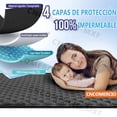 thumbnail image 4 of Cubre colchón impermeable Amorosa ultra Suave para protección del colchón (Invidual Blanco 100*190*45CM ), 4 of 5