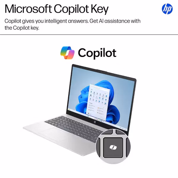 thumbnail image 4 of HP 15.6" Full HD Touchscreen Laptop, AMD Ryzen 5 7520U, 8GB RAM, 512GB Silver, 4 of 5