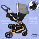 thumbnail image 5 of Carriola 6 En 1 | Base Mecedora | Autoasiento | Amalfi Ibaby gris, 5 of 10