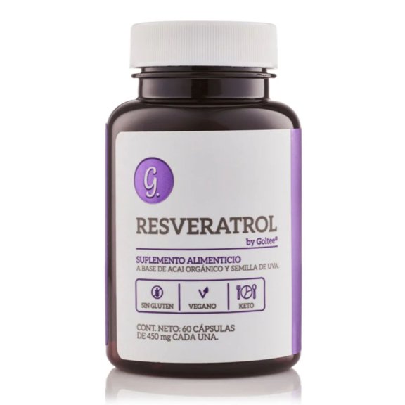 Goltee Resveratrol (Açaí, Semilla de Uva y Vitamina C) | 60 Cápsulas