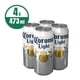 thumbnail image 1 of Cerveza clara Corona Light 4 latas de 473 ml c/u, 1 of 4