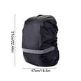 thumbnail image 3 of Funda impermeable para mochila | Protector de mochila para exteriores | Funda antipolvo e impermeable con franja reflectante | Protección nocturna para senderismo, camping, viajes, transporte escolar, 3 of 6
