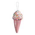 thumbnail image 1 of Adornos para árbol de Navidad, decoraciones navideñas, bricolaje, lindo y dulce adorno para árbol de Navidad. Helado rosa, 1 of 9