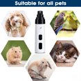 thumbnail image 4 of Molinillo de uñas para mascotas, cortaúñas eléctrico silencioso con USB recargable para perros pequeños y medianos, 4 of 5