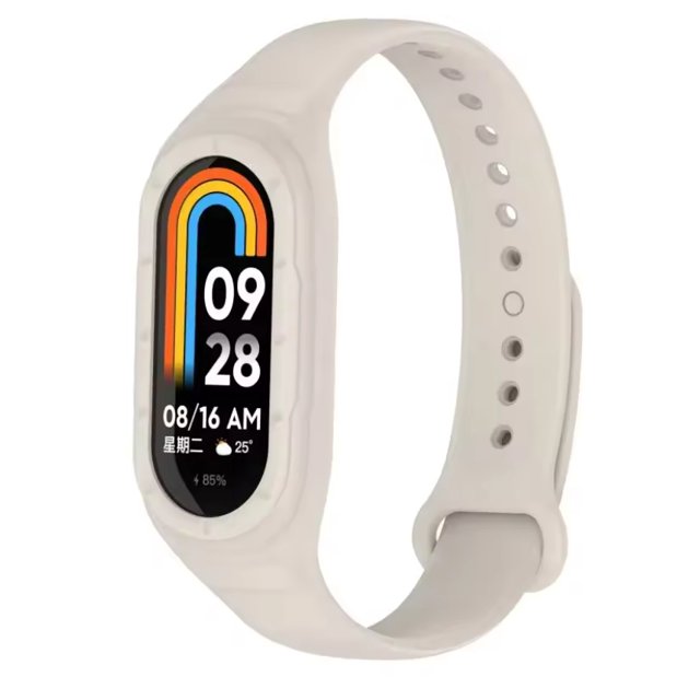 Correa de Silicona Deportiva Impermeable para Xiaomi Mi Band 9/8 con Case