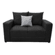 thumbnail image 2 of Love seat El Bazar Store Miami Lino negro 2 plazas, Modular, Moderno, Sala, 2 of 4
