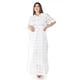 thumbnail image 5 of Vestido largo semi-transparente Roman Fashion /Tallas Extras, 3832 (Blanco) blanco 36, 5 of 7