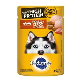Alimento para Perro Pedigree Adultos High Protein Pollo y Cerdo en Filetes 85 g
