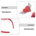 thumbnail image 3 of LABSERRON 2Ud Diadema De San Valentín Roja Con Detalles Para Fiestas Cumpleaños Y Escénicas, 3 of 8