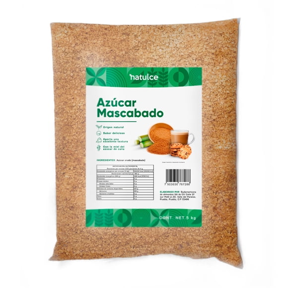 Azúcar Mascabado 5 kg Natulce Con Miel De Caña 100% Natural
