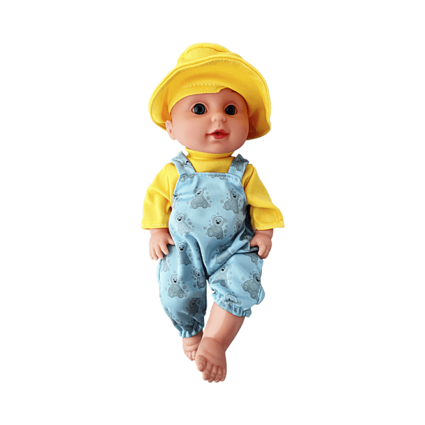 Juguete Muñeca Bebé para Niñas Interactivo con Accesorios amarillo Mediano