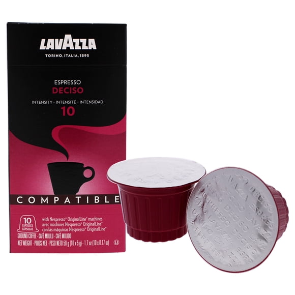 Espresso deciso cápsulas de café molido de Lavazza para unisex - 10 x 0.17 oz de café