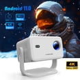 thumbnail image 1 of Magcubic L018 Proyector 4K con WiFi y Bluetooth, Proyector Nativo 1080P, Enfoque Automático y Corrección Keystone Automática con Control por Voz, Proyector de Películas para Cine en Casa Al Aire Libre, 1 of 10