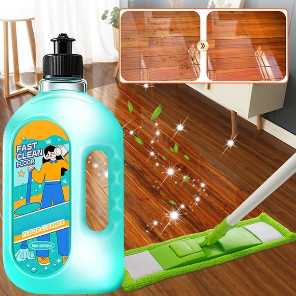 Limpiador de Pisos Líquido Mtvxesu, Fórmula de Limpieza Profunda para Manchas Difíciles, Brillo Sin Vetas, Botella de 500 Ml, Ideal para Pisos Del Hogar.
