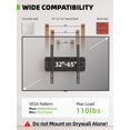 thumbnail image 2 of USX MOUNT Soporte de pared para TV para televisores de pantalla plana/LED/4K de 32 a 65 pulgadas de hasta 110 libras, soporte de TV de movimiento completo, soporte de TV giratorio/inclinable con brazo, 2 of 5