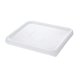 thumbnail image 1 of Rubbermaid Commercial Products Tapa pequeña para 2, 4, 6 y 8 cuartos de galón, contenedor cuadrado de almacenamiento de alimentos para ahorrar espacio, 1 of 2