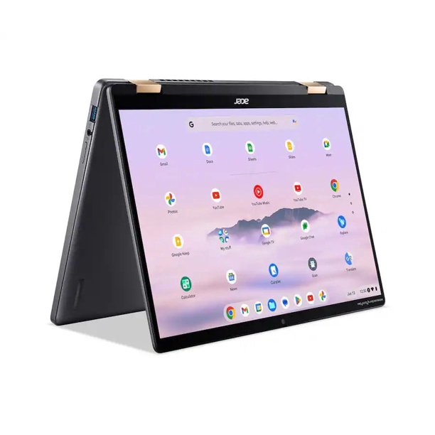 Acer - Chromebook Plus Spin 714 Laptop con Google AI – 14" WUXGA Táctil - Intel Core Ultra 5 115U – 8GB LPDDR5 – 256GB SSD - Gris Acero