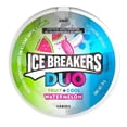 thumbnail image 1 of Pastillas refrescantes Ice Breakers Duo sabor sandía con menta sin azúcar 36.9 g, 1 of 5