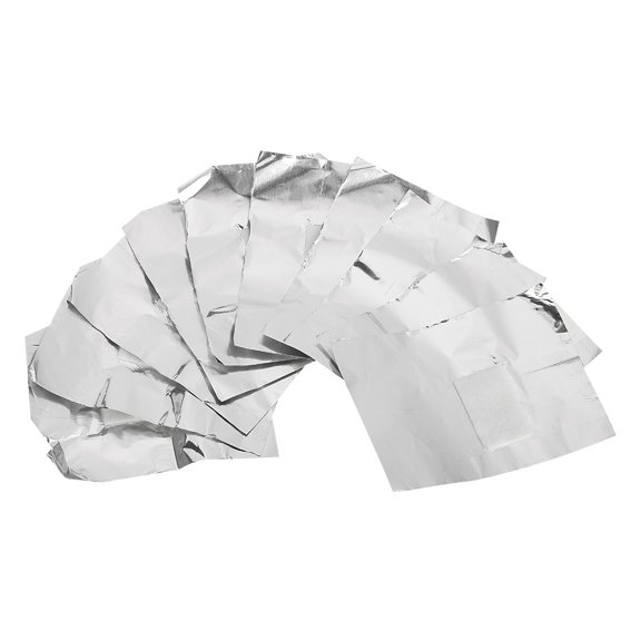 Eliminación de Para Uños, Removedor de Esmalte de Umas, 50 UDS. Eliminacióna de Esmalte de Umas Envolturas de Papel de aluminio gel uv de algodón remojo de almohadillas