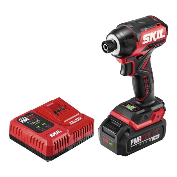 Kit de destornilladores de impacto Skil PWR CORE 20 sin escobillas, 20 V, 3 velocidades