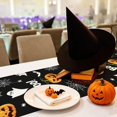 thumbnail image 3 of Camino de mesa de Halloween de 14×84", Camino de mesa de calabaza fantasma, Decoración de Halloween, 3 of 6