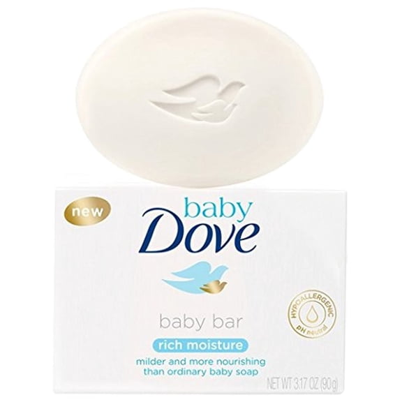 Dove Baby Barra de Jabón Hidratante Suave 90g Hipoalergénica