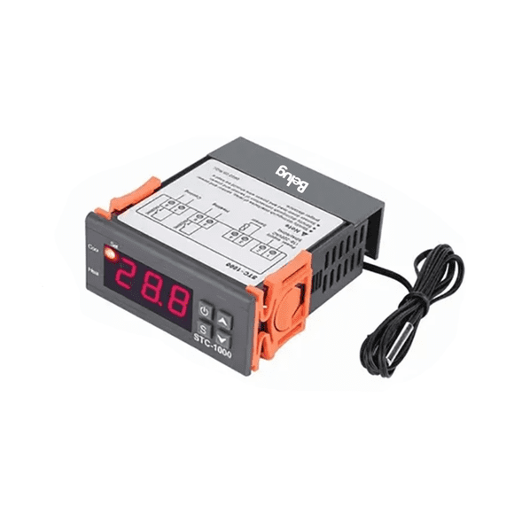 Termostato Para Incubadoras Control De Temperatura Stc-1000 Belug Negro