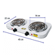 thumbnail image 2 of Parrilla eléctrica 2 quemadores blanca 127V, 2 of 5