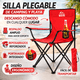 thumbnail image 2 of 4 Sillas Plegables De Camping Y Playa de Exterior Mesa 120cm rojo, 2 of 10