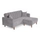 thumbnail image 3 of Sala Modular Sofá Cama Reversible Makora Lino Gris Claro Modelo Avocata, 3 of 8