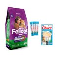 thumbnail image 1 of Felicat 15 Kg + Churu Atún con Vieira Sobre con 4 Tubos de 14 g, 1 of 5