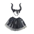 thumbnail image 2 of Disfraz de diablo de Halloween para niños, juguete de simulación, accesorios de juego de simulación, faldas de tutú para negro, 2 of 9