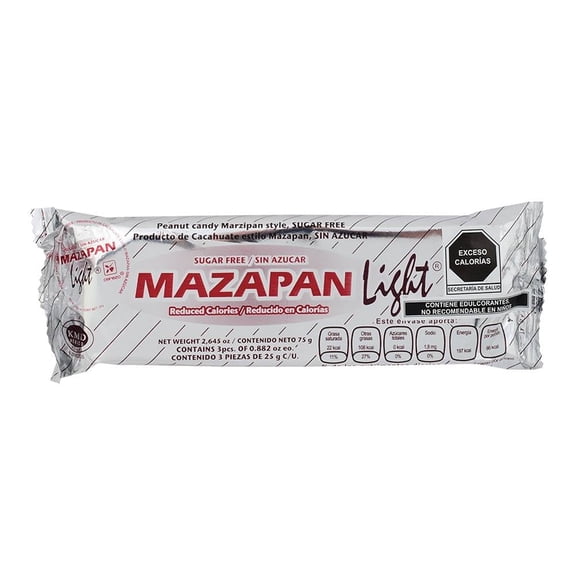 Mazapán Light Cerezo 3 pzas de 25 g c/u