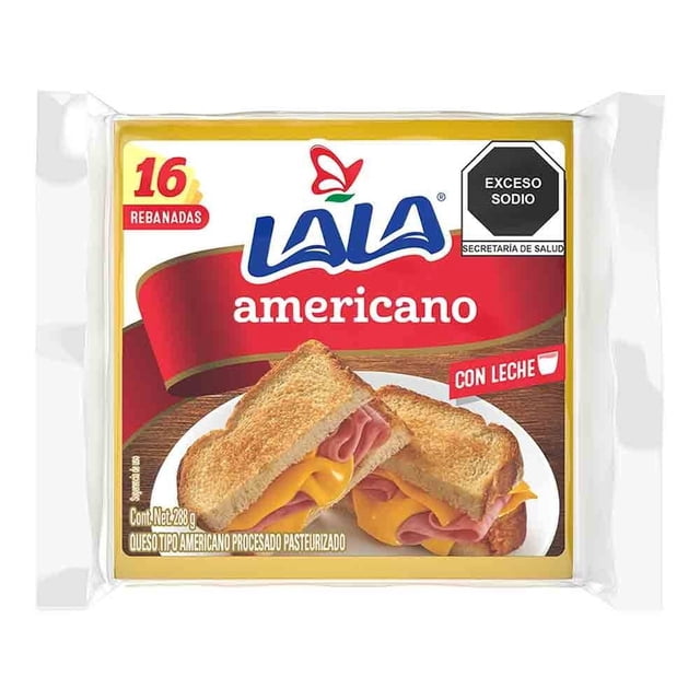 Queso Americano Lala Rebanado 288 g