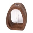 thumbnail image 1 of Vaso de madera y vidrio, vaso moderno, vaso de cristal, decoración de hogar, vaso de mesa, vaso para flores, vaso plegable, madera natural, vidrio transparente, para sala de estar,topliu, 1 of 7
